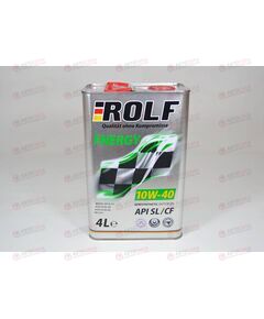 Масло ДВС ROLF 10W40 SL/CF Energy 4 л (4 шт), Емкость: 4 л