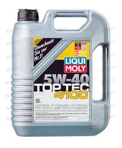 Масло ДВС LIQUI MOLY 5W40 Top Tec 4100 C3 SN 5л (9511), Емкость: 5 л