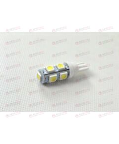 Лампа с/диод 12В T10-9 W5W 9SMD габарит белая AV