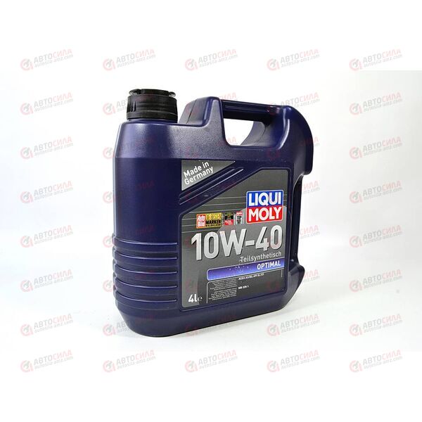 Масло ДВС LIQUI MOLY 10W40 Optimal A3/B3 SL/CF 4 л, Емкость: 4 л