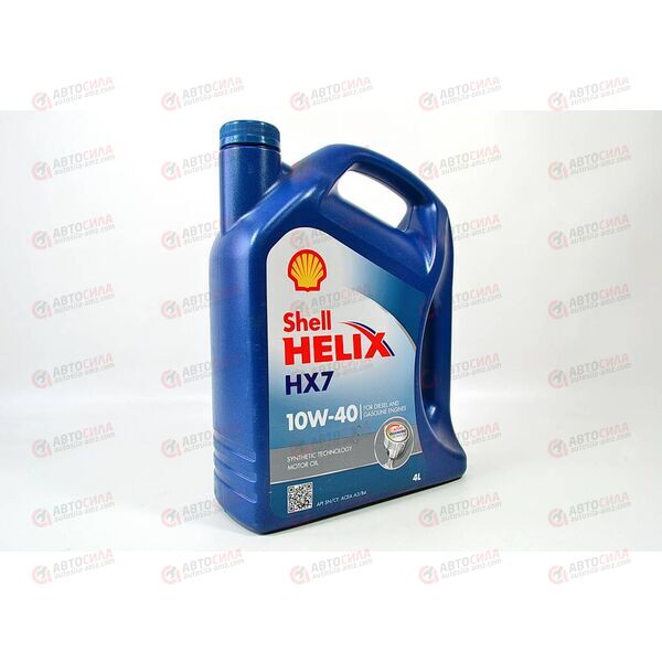 Масло ДВС Shell 10W40 SN/CF Helix HX7 4 л, Емкость: 4 л
