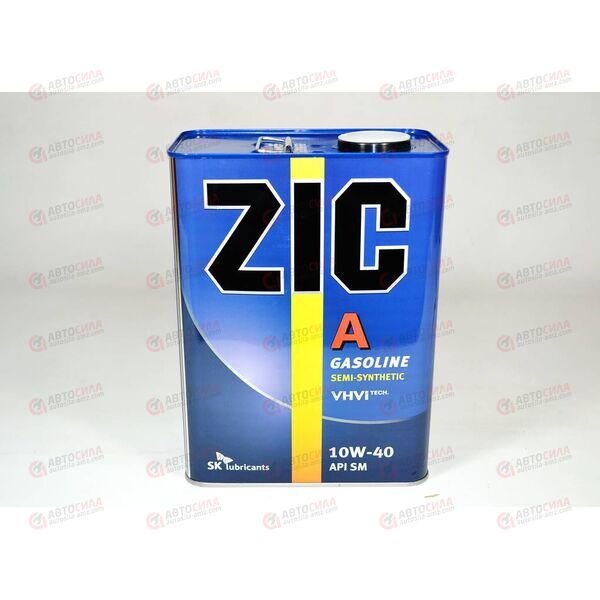 Масло ДВС ZIC 10W40 A 4 л, Емкость: 4 л