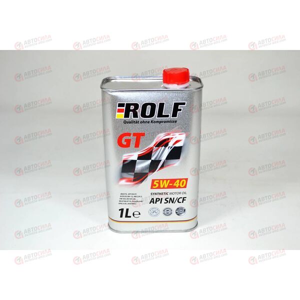 Масло ДВС ROLF 5W40 SN/CF GT 1 л (12 шт), Емкость: 1 л.