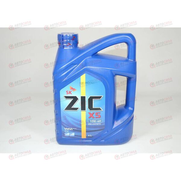 Масло ДВС ZIC 10W40 X5 (аналог А) SN/CF 4 л, Емкость: 4 л