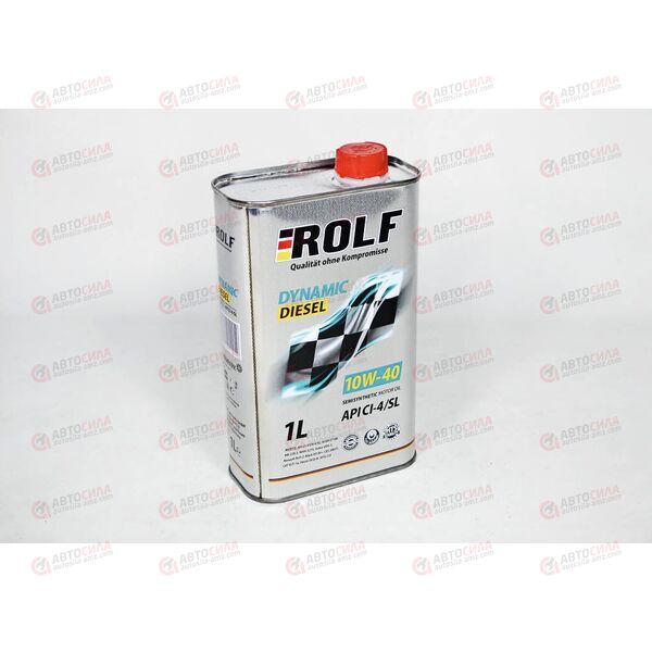 Масло ДВС ROLF 10W40 CI-4/CH-4/SL Dynamic Diesel 1 л РАСПРОДАЖА, Емкость: 1 л.
