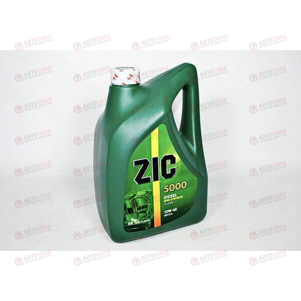 Масло ДВС ZIC 10W40 5000 6 л, Емкость: 6 л