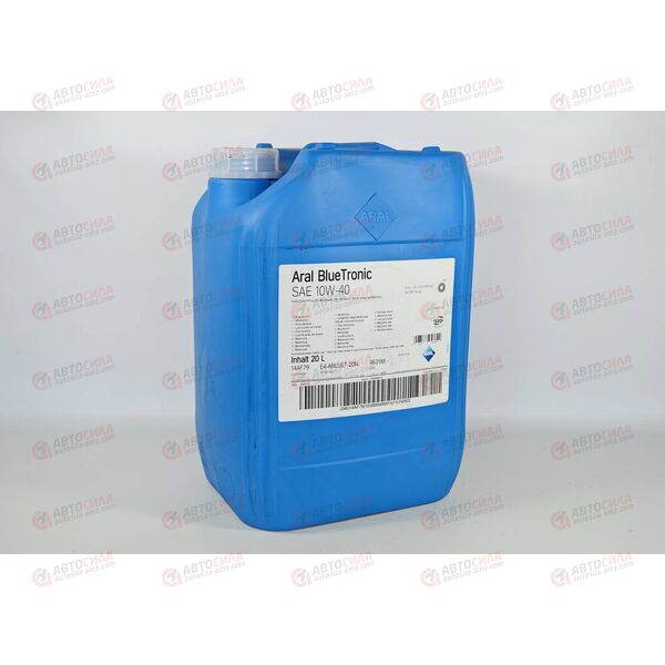 Масло ДВС ARAL 10W40 SL/CF Blue-Tronic 20 л, Емкость: 20 л.