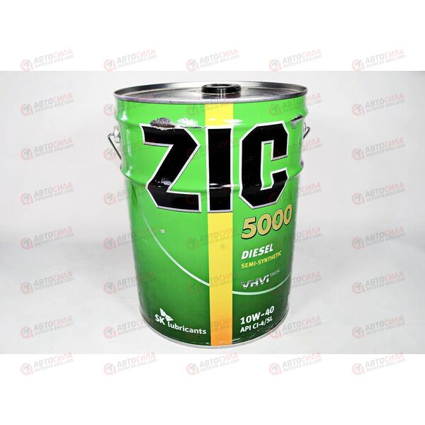 Масло ДВС ZIC 10W40 5000 20 л, Емкость: 20 л.