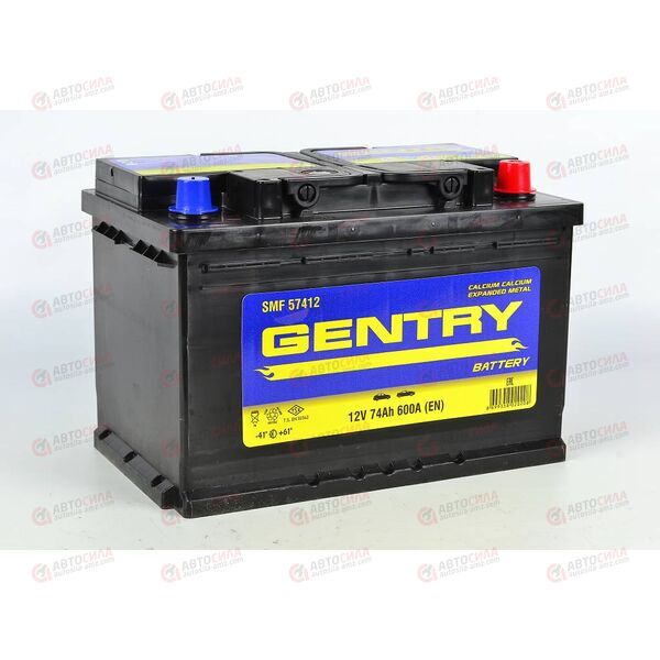 Аккумулятор 74VL GENTRY (R+) (0) SMF (пт 600)(278х175х190) ТУРЦИЯ