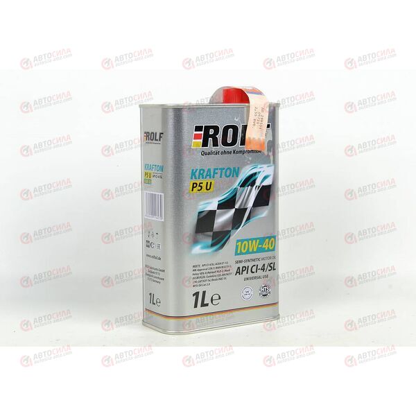 Масло ДВС ROLF 10W40 CI-4/CH-4/SL KRAFTON P5 U (Dynamic Diesel) 1 л (12 шт), Емкость: 1 л.