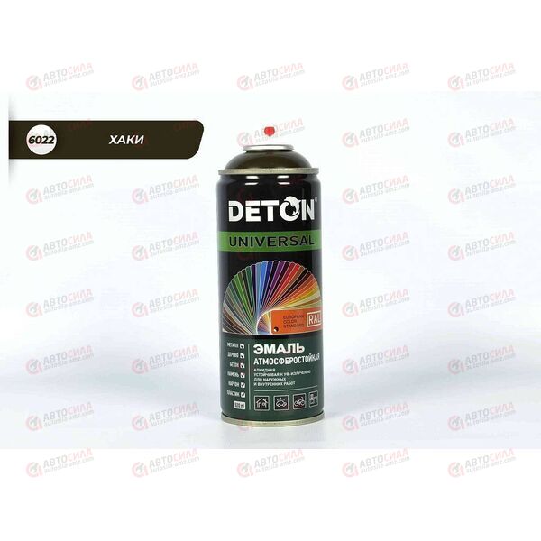 Краска DETON Хаки RAL 6022 алкидная аэрозоль 520 мл (12 шт)
