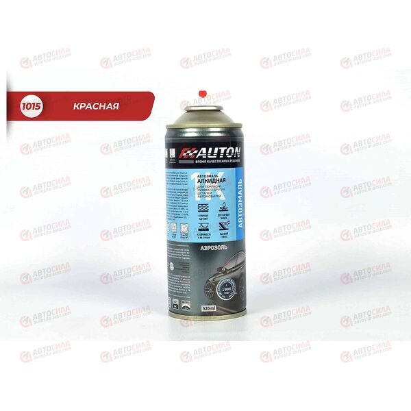 Краска AUTON 1015 Красная автоэмаль алкидная аэрозоль 520 мл (12 шт)
