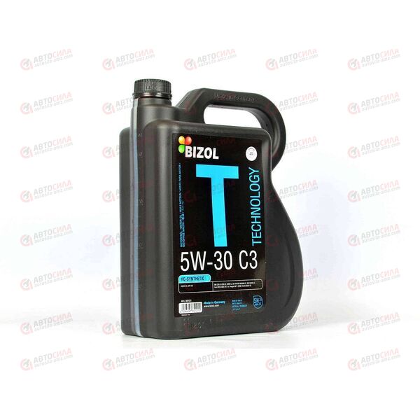 Масло ДВС BIZOL 5W30 SN C3 Technology Dexos 2 5 л (4 шт), Емкость: 5 л
