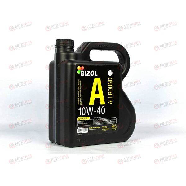 Масло ДВС BIZOL 10W40 SN/CF A3/B4 Allround 4 л (4 шт), Емкость: 4 л