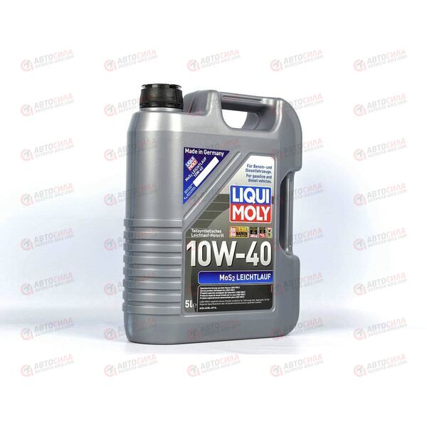 Масло ДВС LIQUI MOLY 10W40 MoS2 Leichtlauf A3/B4 SL 5 л (2184), Емкость: 5 л