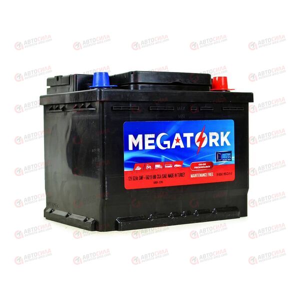 Аккумулятор 62VL MEGATORK (R+) (0) SMF (пт 600)(242х175х190) ТУРЦИЯ