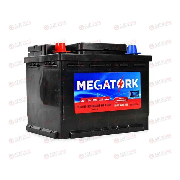 Аккумулятор 62VL MEGATORK (L+) (1) SMF (пт 600) (242х175х190) ТУРЦИЯ