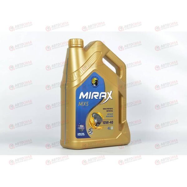 Масло ДВС MIRAX 10W40 A3/B4 SL/CF MX5 4 л (4 шт), Емкость: 4 л