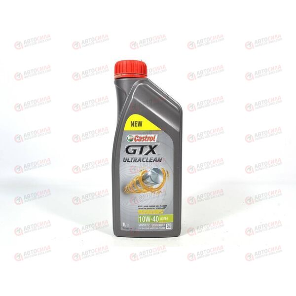 Масло ДВС Castrol 10W40 GTX ULTRACLEAN SN A3/B4 1 л, изображение 2