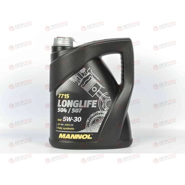 Масло ДВС Mannol 5W30 SN/CF Longlife C3 VW 504/507 5 л, Емкость: 5 л, изображение 2