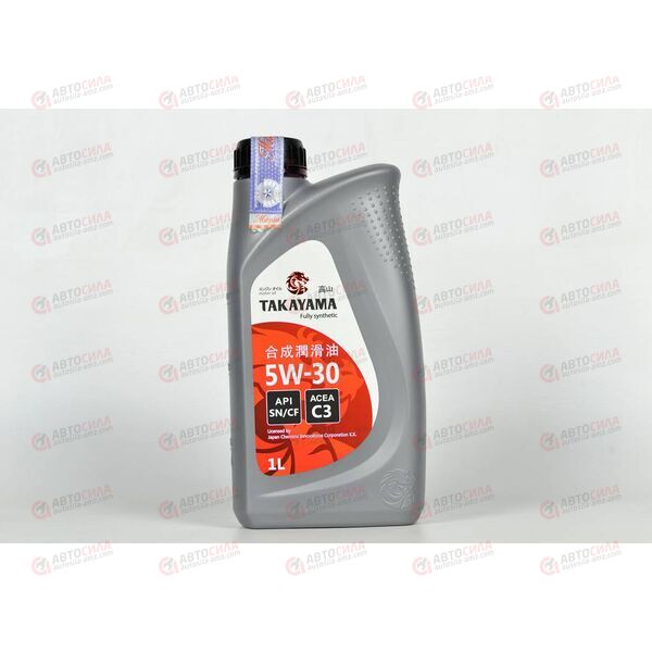Масло ДВС TAKAYAMA 5W30 SN/CF C3 Пластик 1 л (12 шт), Емкость: 1 л., изображение 2