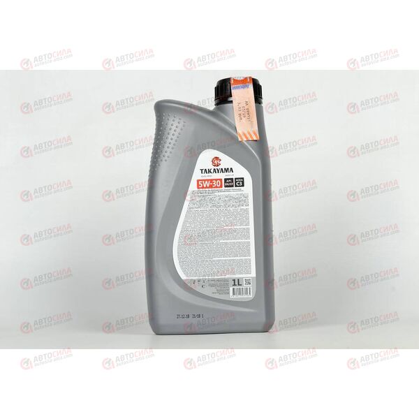 Масло ДВС TAKAYAMA 5W30 SN/CF C3 Пластик 1 л (12 шт), Емкость: 1 л., изображение 3