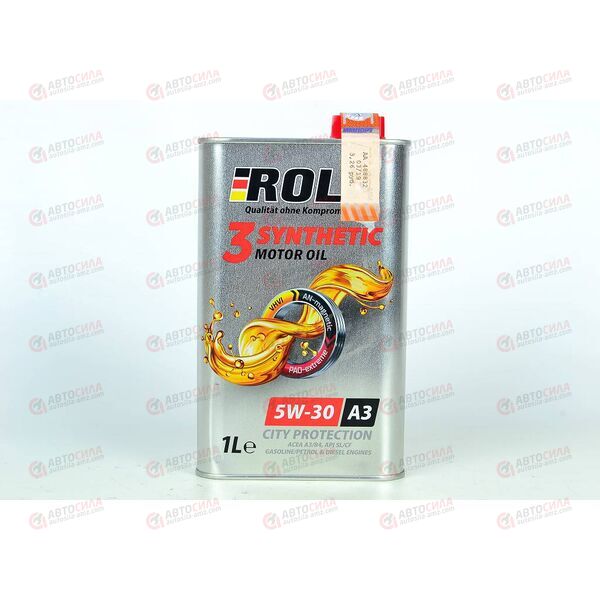 Масло ДВС ROLF 5W30 A3 SL/CF 3-SYNTHETIC 1 л (12 шт) РАСПРОДАЖА, Емкость: 1 л., изображение 2