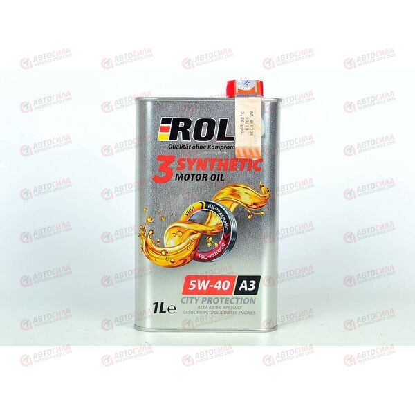 Масло ДВС ROLF 5W40 A3 SN/CF 3-SYNTHETIC 1 л (12 шт) РАСПРОДАЖА, Емкость: 1 л., изображение 2