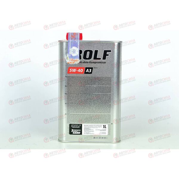 Масло ДВС ROLF 5W40 A3 SN/CF 3-SYNTHETIC 1 л (12 шт) РАСПРОДАЖА, Емкость: 1 л., изображение 3
