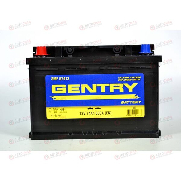 Аккумулятор 74VL GENTRY (L+) (1) SMF (пт 600)(278х175х190) ТУРЦИЯ, изображение 2