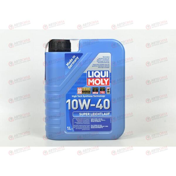 Масло ДВС LIQUI MOLY 10W40 Super Leichtlauf (п/синт) 1 л, изображение 2