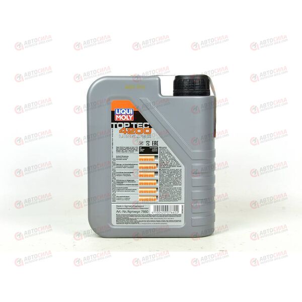 Масло ДВС LIQUI MOLY 5W30 Top Tec 4200 C3 DPF VW504/507 1 л (8972), Емкость: 1 л., изображение 3