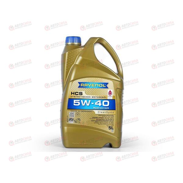 Масло ДВС RAVENOL 5W40 HCS SAE SN/CF 5 л, Емкость: 5 л, изображение 2