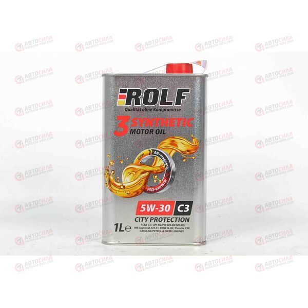 Масло ДВС ROLF 5W30 C3 VW504/507 DPF 3-SYNTHETIC 1 л (12 шт) РАСПРОДАЖА, изображение 2