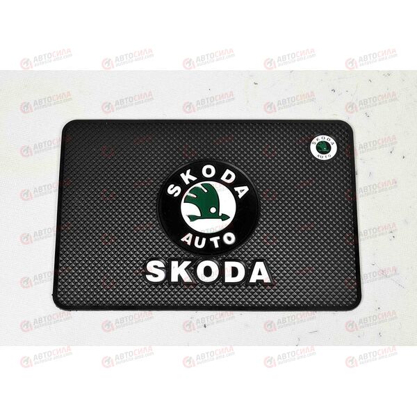Коврик торпеды (20*13 см) SKODA (черный) AV, изображение 2