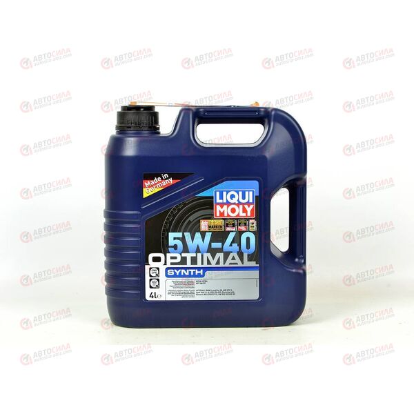 Масло ДВС LIQUI MOLY 5W40 Optimal Synth A3/B4 SN/CF 4 л, Емкость: 4 л, изображение 2