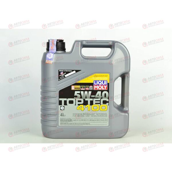 Масло ДВС LIQUI MOLY 5W40 Top Tec 4100 C3 SN 4л (2195), Емкость: 4 л, изображение 2