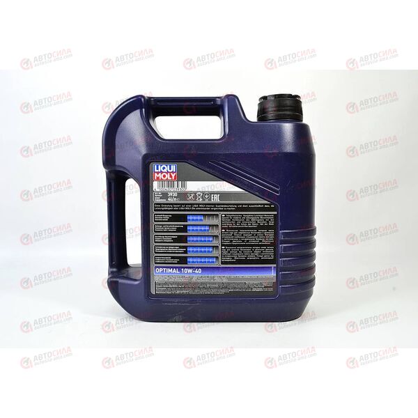 Масло ДВС LIQUI MOLY 10W40 Optimal A3/B3 SL/CF 4 л, Емкость: 4 л, изображение 3