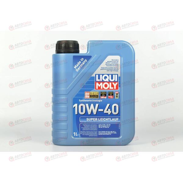 Масло ДВС LIQUI MOLY 10W40 Super Leichtlauf (НС-синт) A3/B4 SN 1 л (9503), Емкость: 1 л., изображение 3