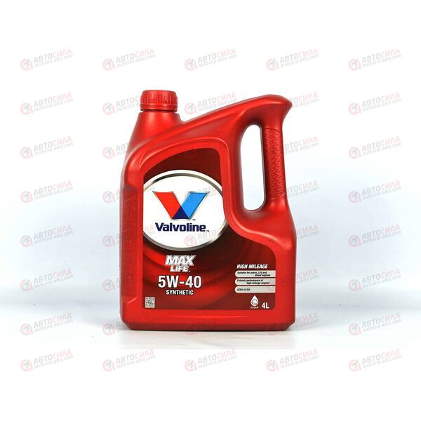 Масло ДВС VALVOLINE 5W40 Maxlife Synthetic SN/CF 4 л, изображение 2