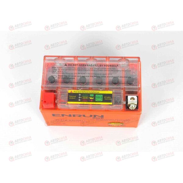 АКБ ENRUN MOTO 12V/7Ah (L+) (SMF) (I-GEL) (пт 105) (YTX7A-BS) (150x87x94) (1шт, уп.8 шт), изображение 3