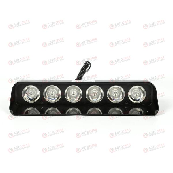 Фонарь с/диодный проблесковый 12V (6 диодов) синий красный AV, изображение 2