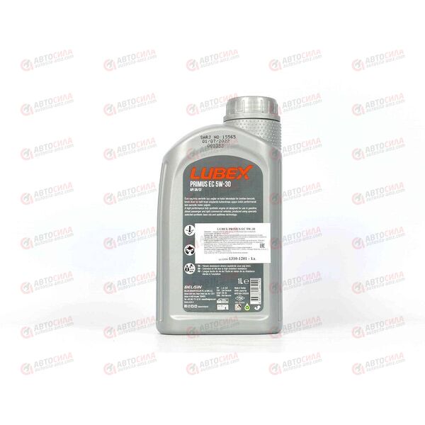 Масло ДВС LUBEX 5W30 SN/CF PRIMUS EC 1 л (12 шт), Емкость: 1 л., изображение 3
