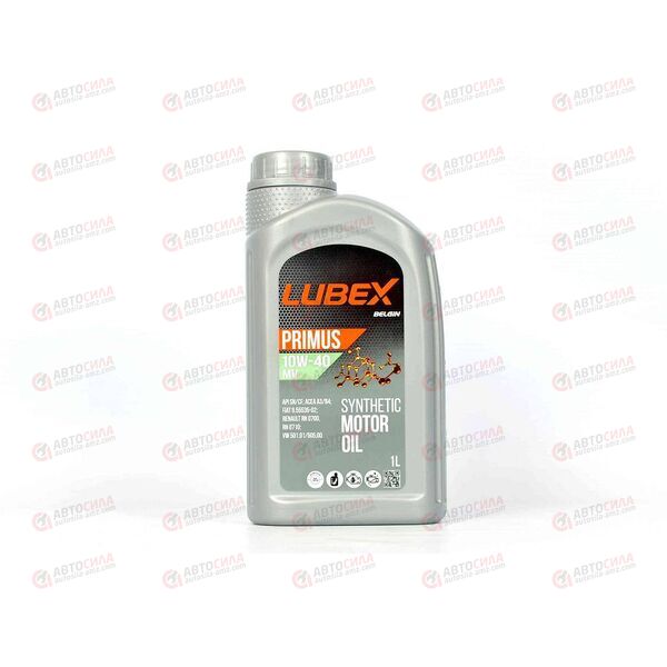 Масло ДВС LUBEX 10W40 SN/CF A3/B4 PRIMUS MV 1 л (12 шт), Емкость: 1 л., изображение 2