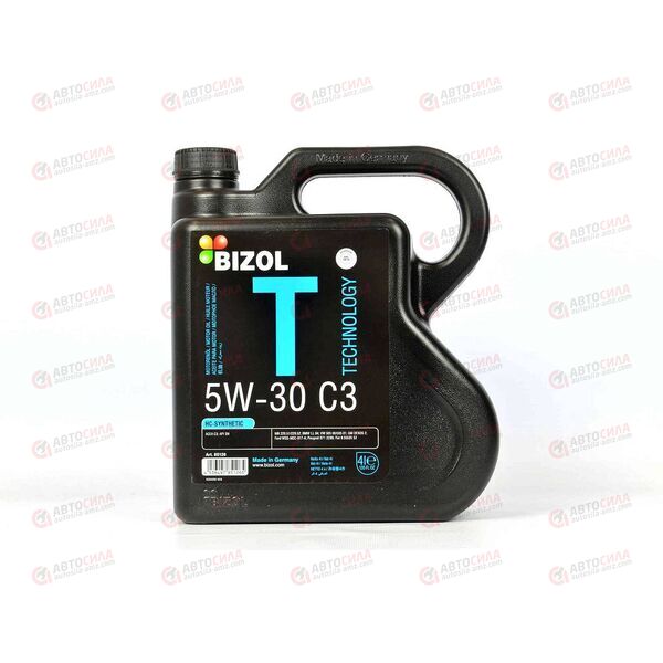 Масло ДВС BIZOL 5W30 SN C3 Technology Dexos 2 4 л (4 шт), Емкость: 4 л, изображение 2