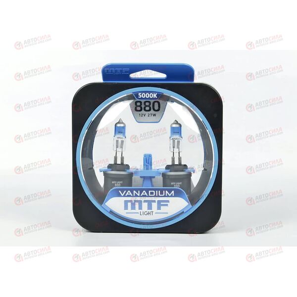 Лампа галоген 12В H27 27 Ватт (880) Vanadium (2 шт) MTF, изображение 2