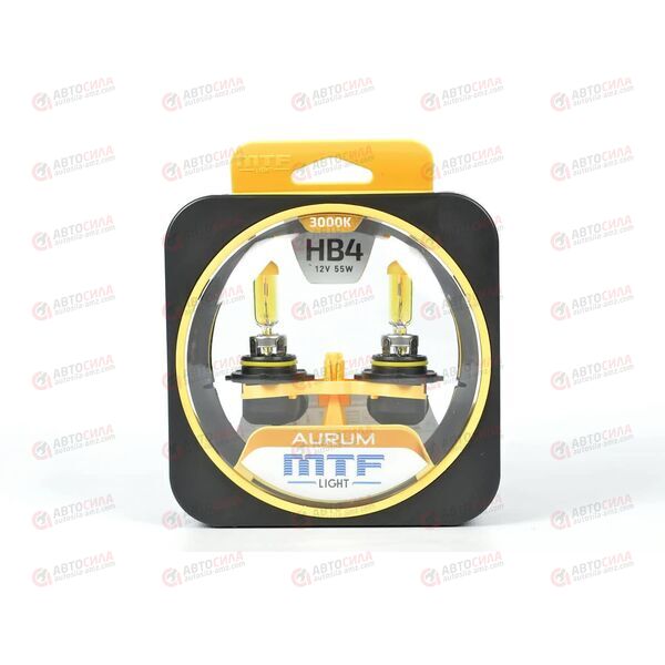 Лампа галоген 12В HB4 55 Ватт (9006) Aurum (2 шт) MTF, изображение 2