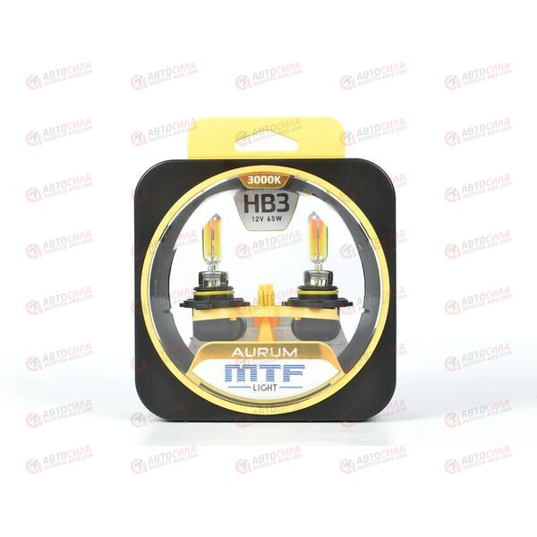 Лампа галоген 12В HB3 55 Ватт (9005) Aurum (2 шт) MTF, изображение 2