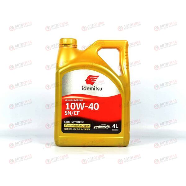 Масло ДВС IDEMITSU 10W40 SN/CF 4 л, Емкость: 4 л, изображение 2