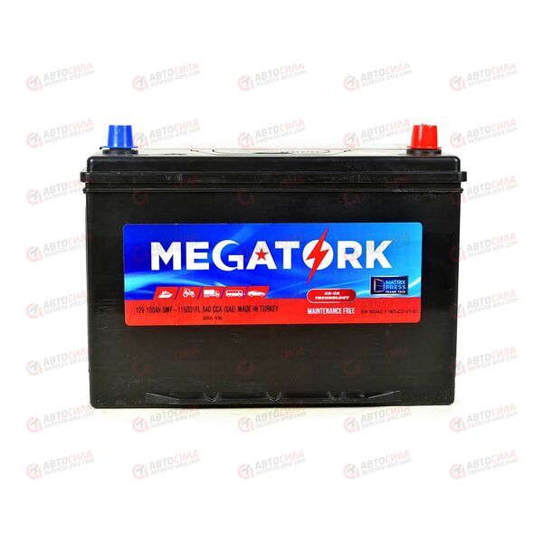 Аккумулятор 100VL MEGATORK ASIA (R+) (0) SMF (пт 800)(304х172х220) ТУРЦИЯ, изображение 2